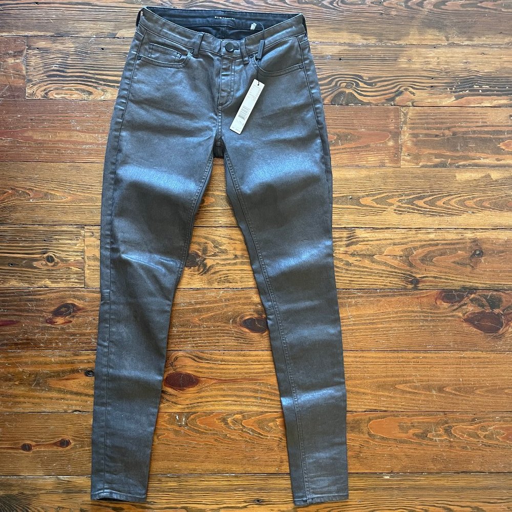 Elie Tahari NWT / Azella Coate leather Jeans  -Women’s Size 25